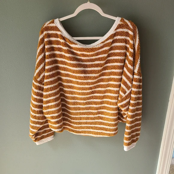 Free People Brenton Striped Pullover, Size Small - Picture 4 of 6